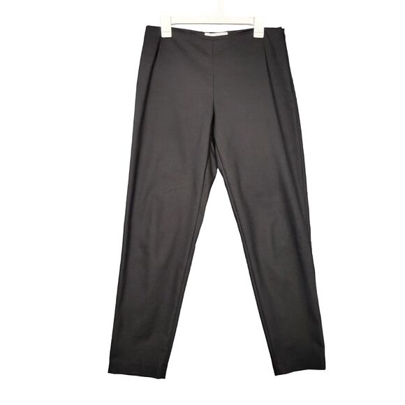 PEARL By Lela Rose Black Side Zip Cropped Mid Rise Office Career Pants SIZE 10 - Picture 1 of 9